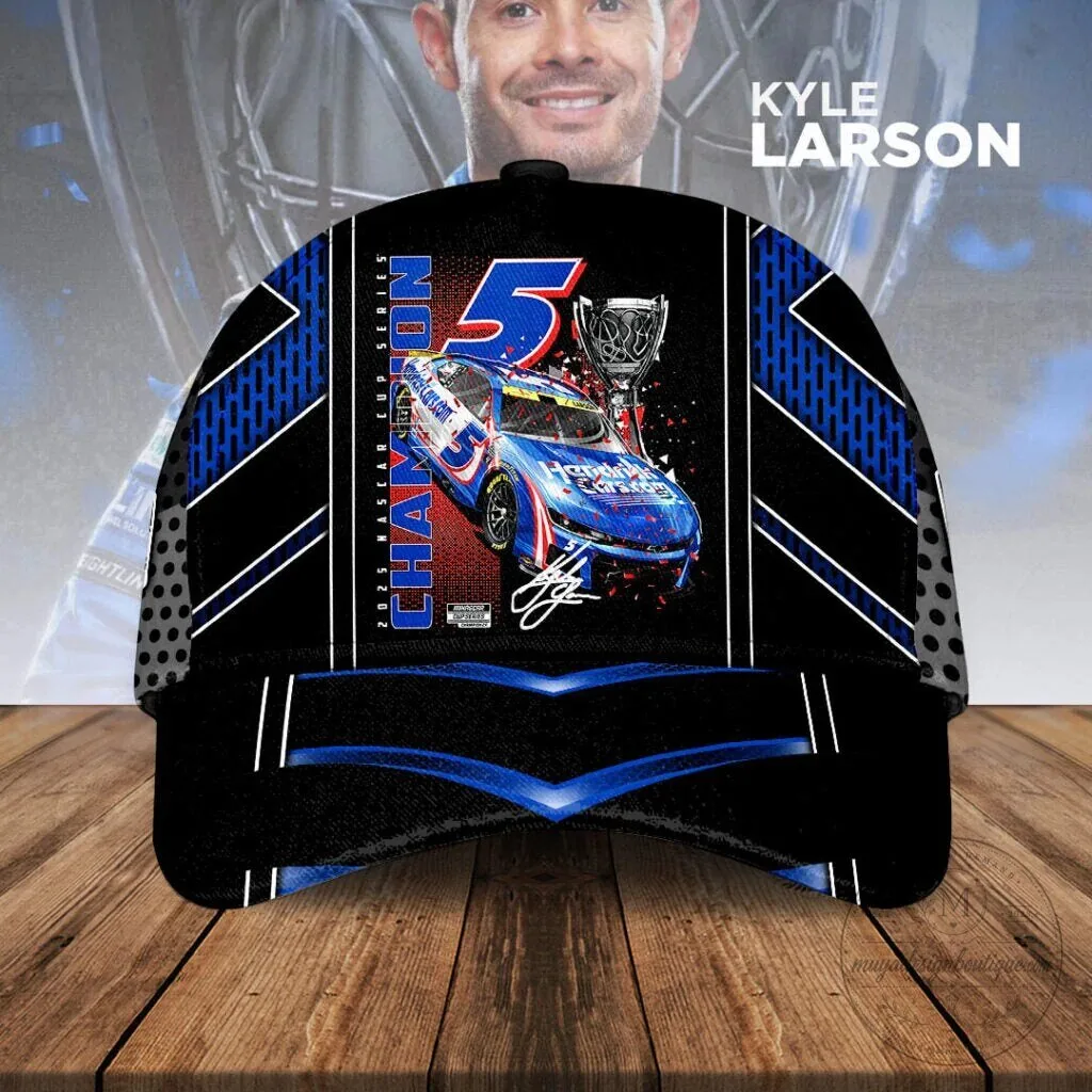 NASCAR Kyle Larson 2025 Cup Series Champion Black Hoodie 9 NASCAR Kyle Larson 2025 Cup Series Champion Black Hoodie