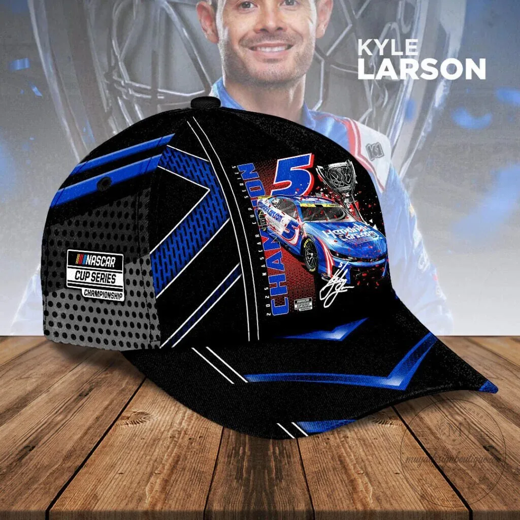 NASCAR Kyle Larson 2025 Cup Series Champion Black Hoodie 10 NASCAR Kyle Larson 2025 Cup Series Champion Black Hoodie