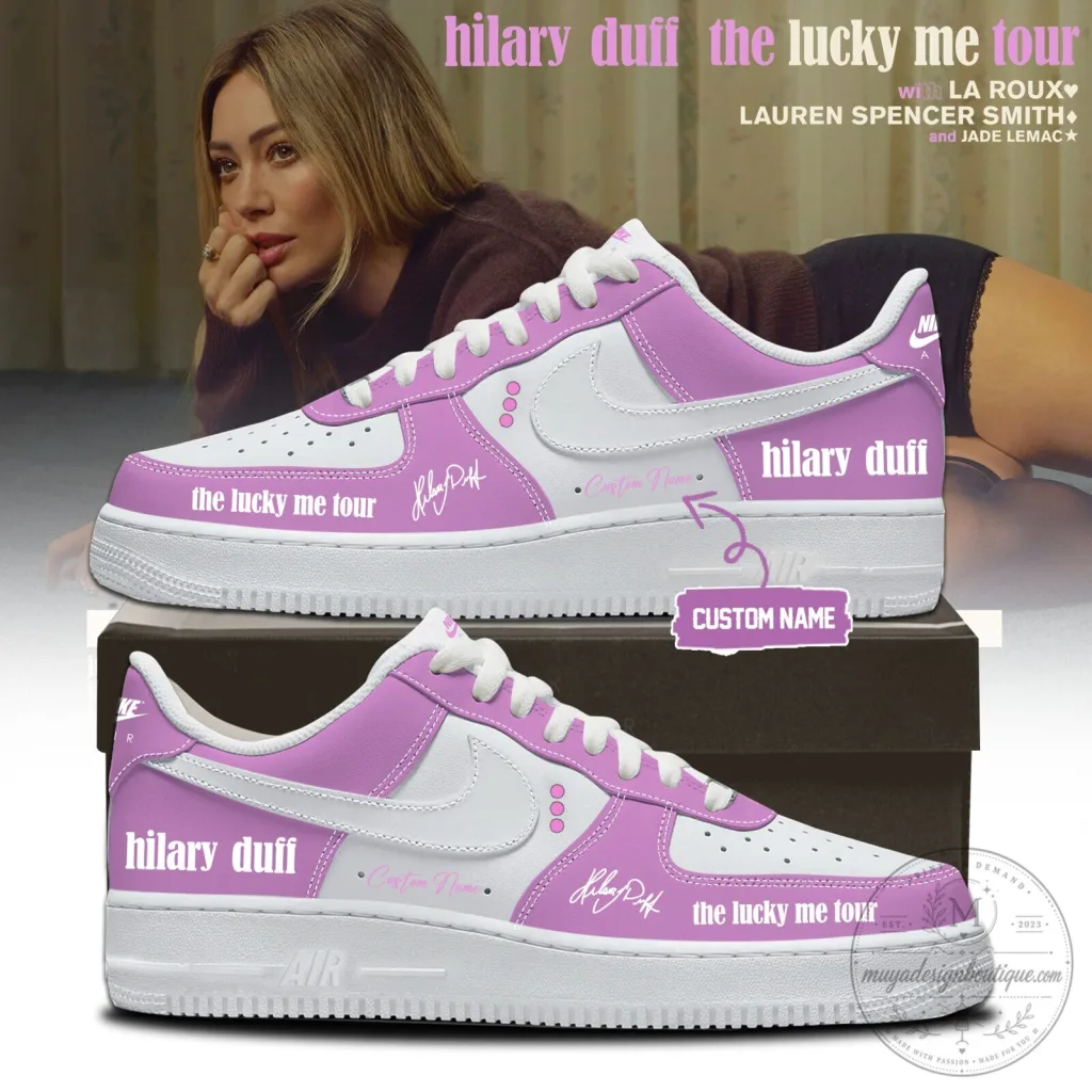 Hilary Duff 2026 Limited Edition Signature Shoes 2 from The Lucky Me Tour Hilary Duff 2026 Limited Edition Signature Shoes 2 from "The Lucky Me Tour
