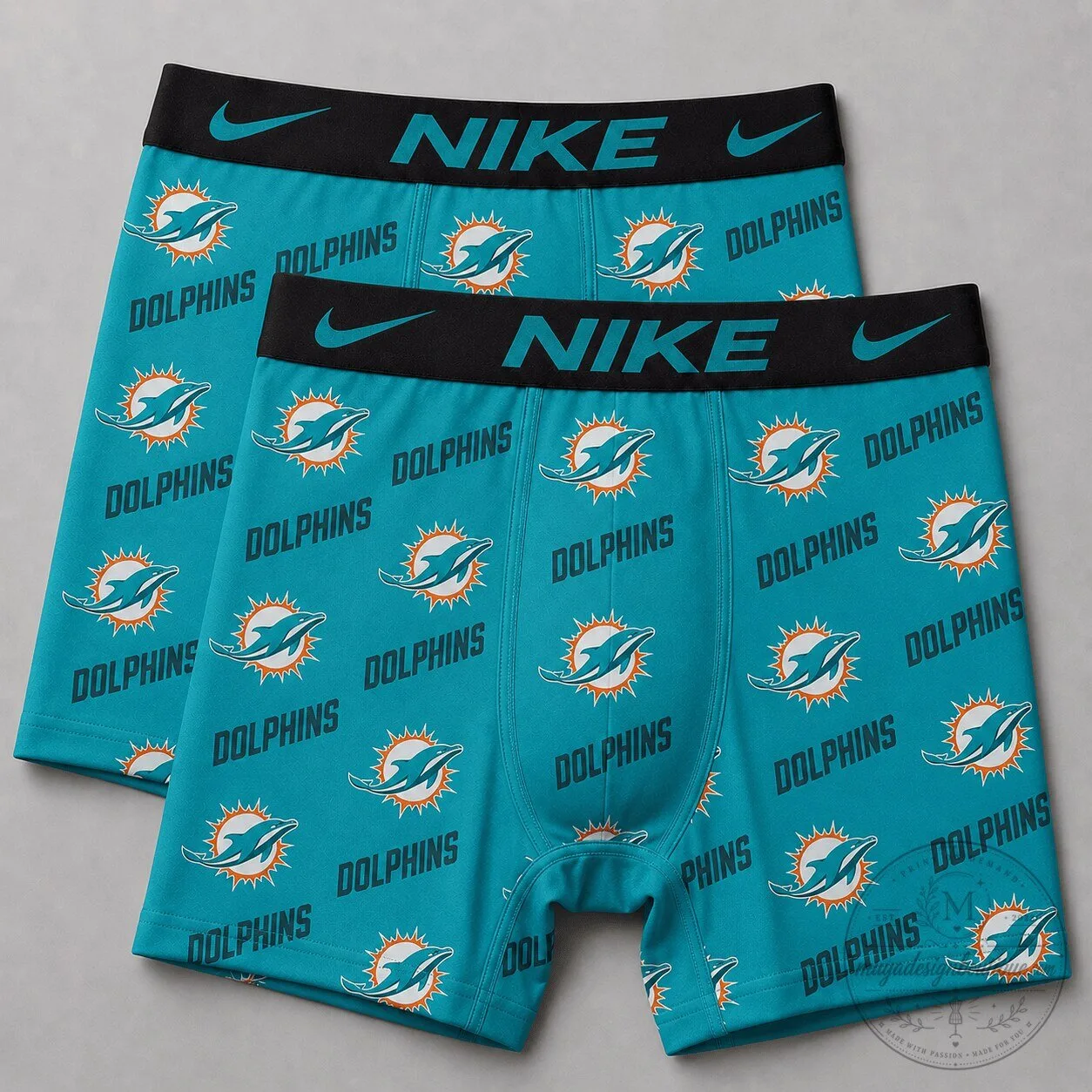Dolphins Football Team Logo Men's Boxer Briefs Underwear 5 Dolphins Football Team Logo Men