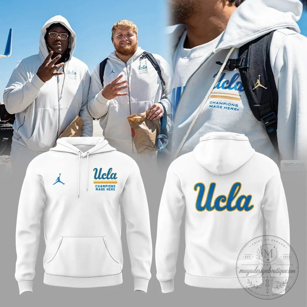 UCLA Bruins Champions Made Here White Hoodie