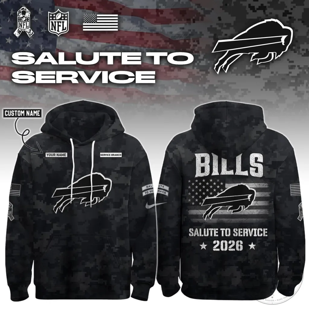Buffalo Bills Salute To Service 2026 Personalized Military Camouflage Hoodie Buffalo Bills Salute To Service 2026 Personalized Military Camouflage Hoodie