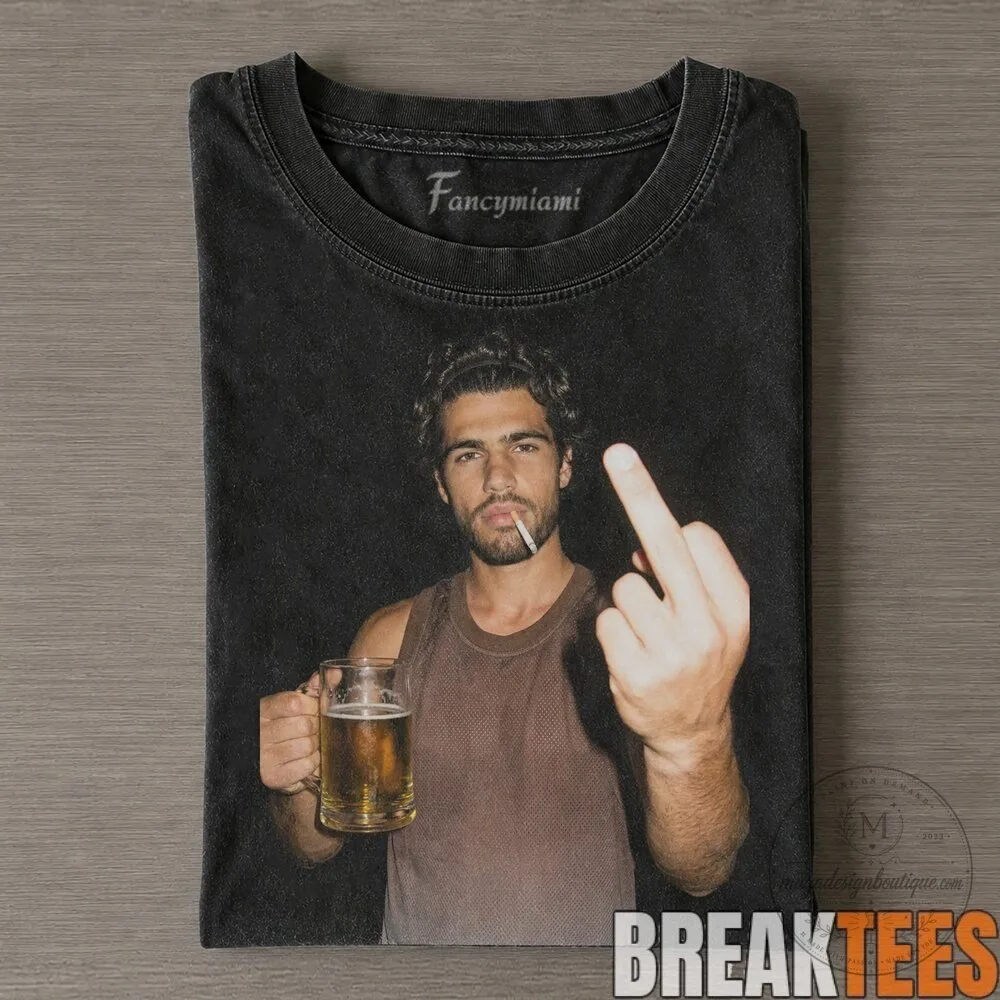 Carlos Alcaraz Drinking Beer Middle Finger T-Shirt 5 Carlos Alcaraz Drinking Beer Middle Finger T-Shirt