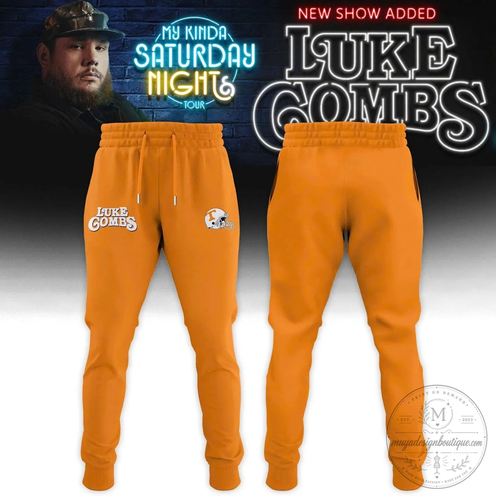 Orange Hoodie for Luke Combs My Kinda Saturday Night Tour at Neyland Stadium 9 Orange Hoodie for Luke Combs My Kinda Saturday Night Tour at Neyland Stadium