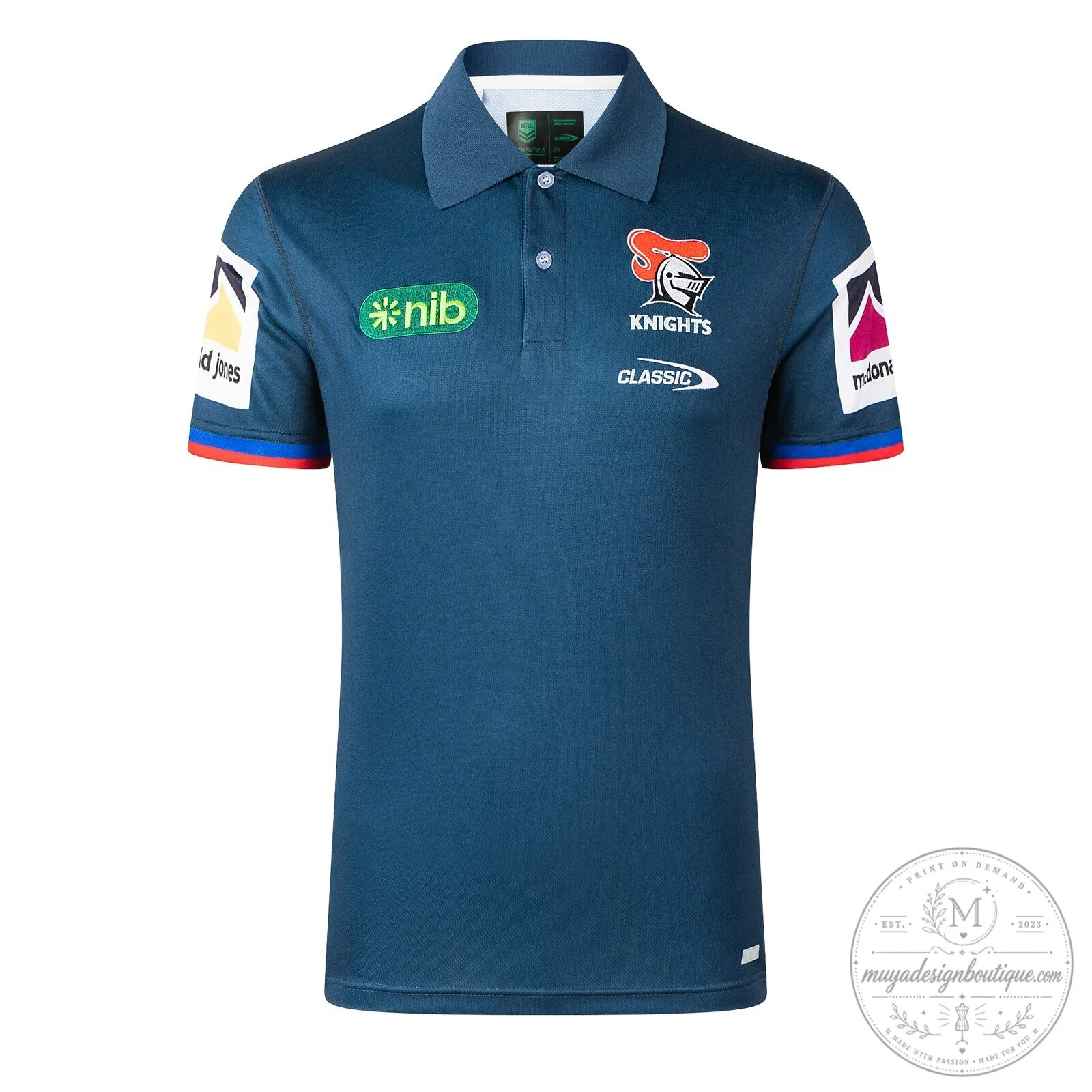 Newcastle Knights 2026 Media Polo Shirt for Rugby League Fans 5 Newcastle Knights 2026 Media Polo Shirt for Rugby League Fans
