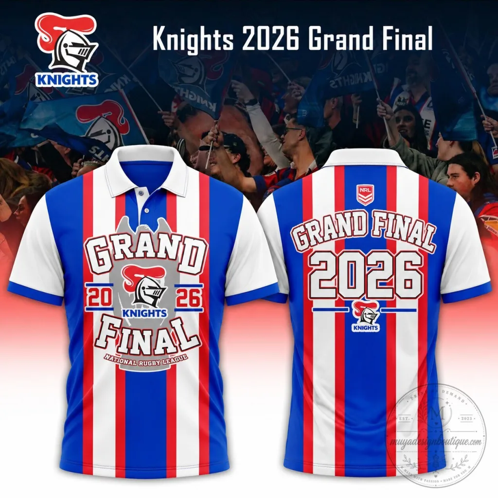 Newcastle Knights 2026 Grand Final Rugby League Polo Shirt Newcastle Knights 2026 Grand Final Rugby League Polo Shirt