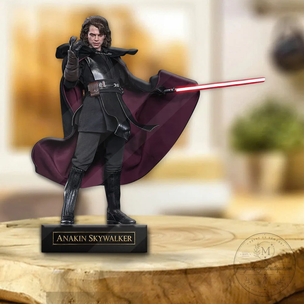 Anakin Skywalker Star Wars Acrylic Plaque Figurine with Lightsaber 1 Anakin Skywalker Star Wars Acrylic Plaque Figurine with Lightsaber
