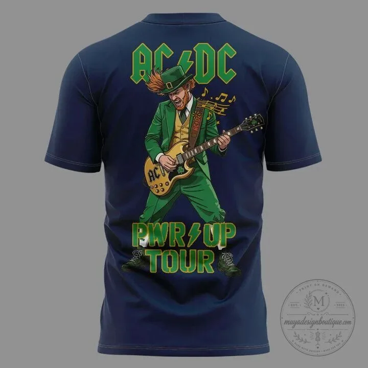 2026 Concert T-Shirt for AC/DC Power Up Tour - Notre Dame Football 11 2026 Concert T-Shirt for AC/DC Power Up Tour - Notre Dame Football