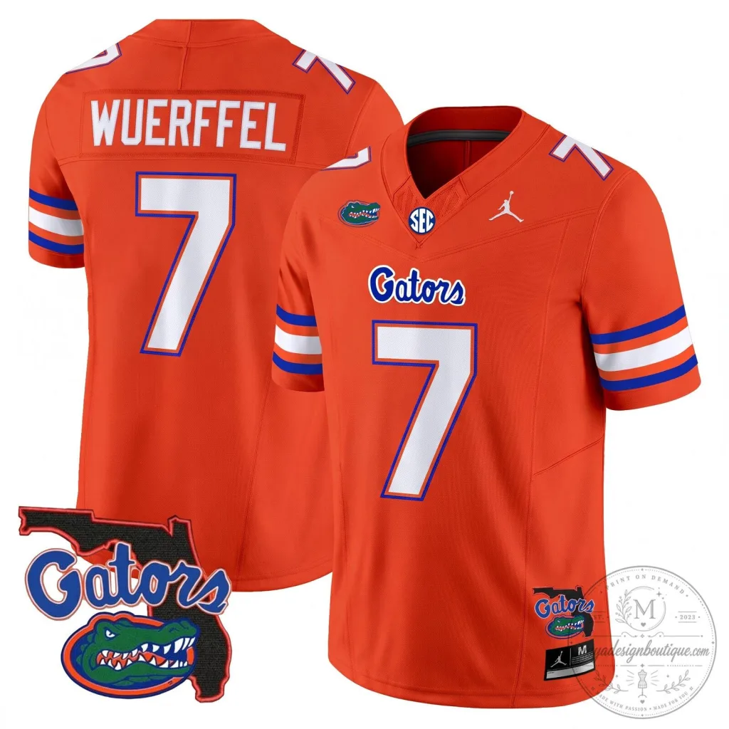 Danny Wuerffel Florida Gators Football College Alumni Jersey Danny Wuerffel Florida Gators Football College Alumni Jersey