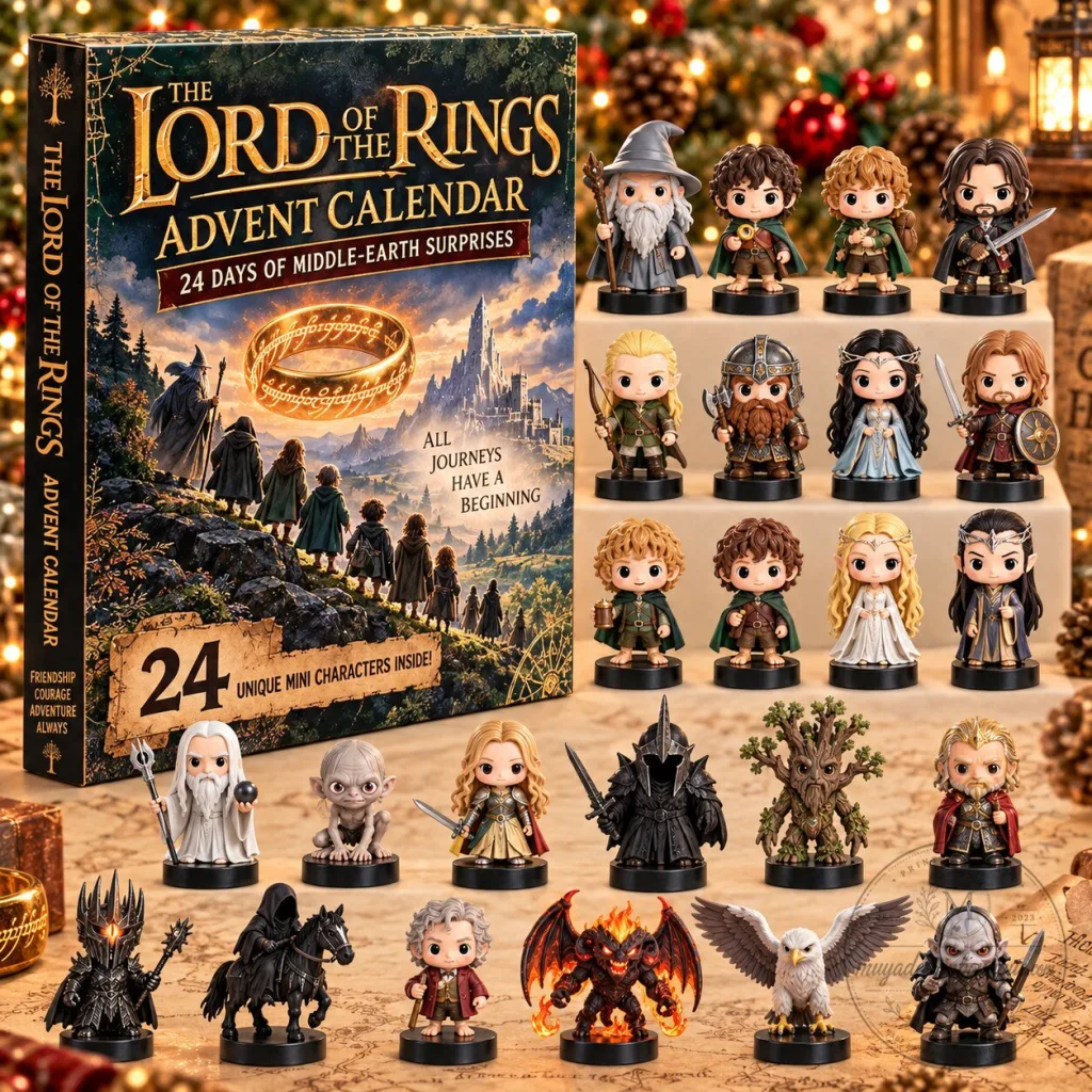Lord of the Rings Advent Calendar 24 Unique Middle-Earth Mini Figurines Lord of the Rings Advent Calendar 24 Unique Middle-Earth Mini Figurines