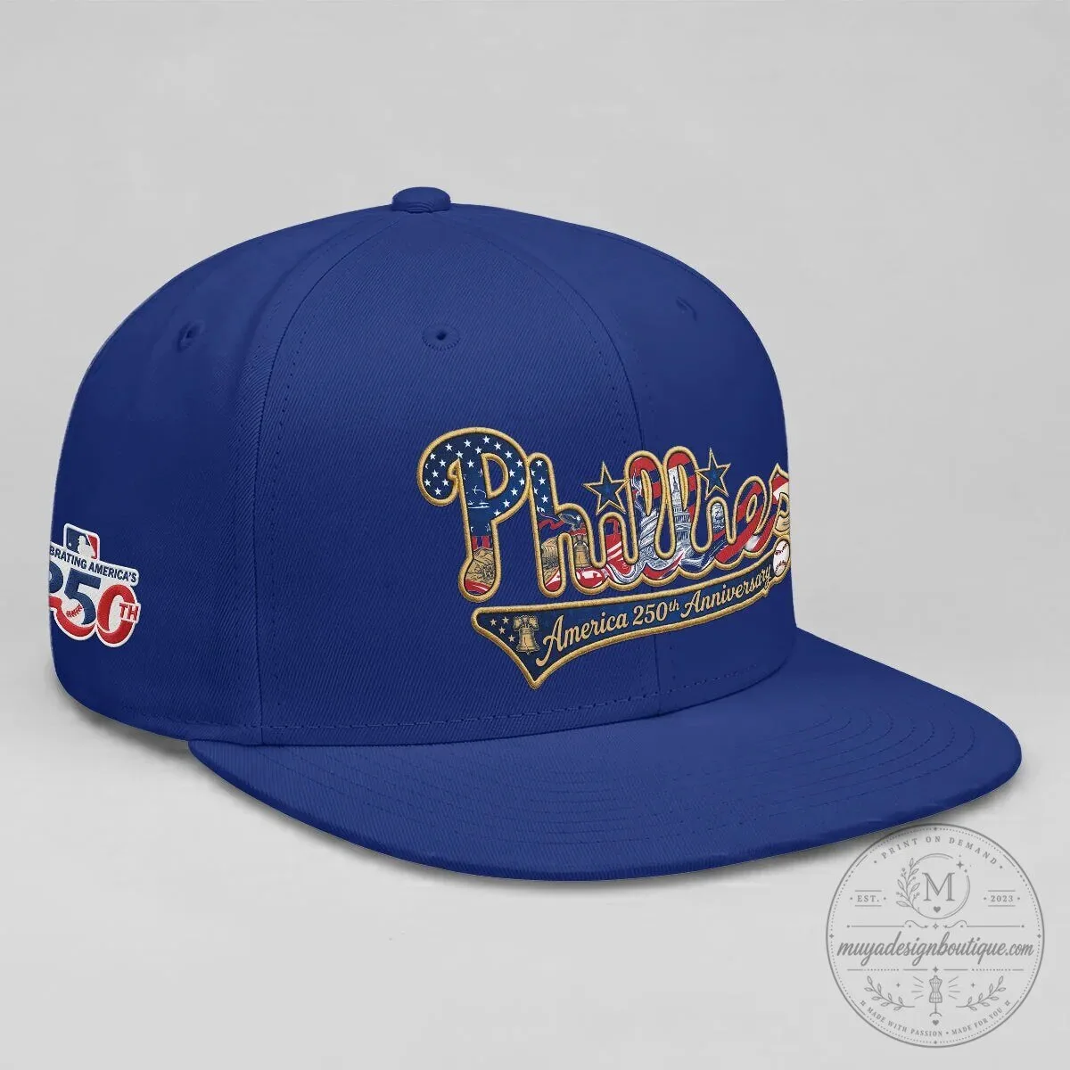 Philadelphia Phillies America 250th Anniversary Snapback Cap Hat 17 Philadelphia Phillies America 250th Anniversary Snapback Cap Hat