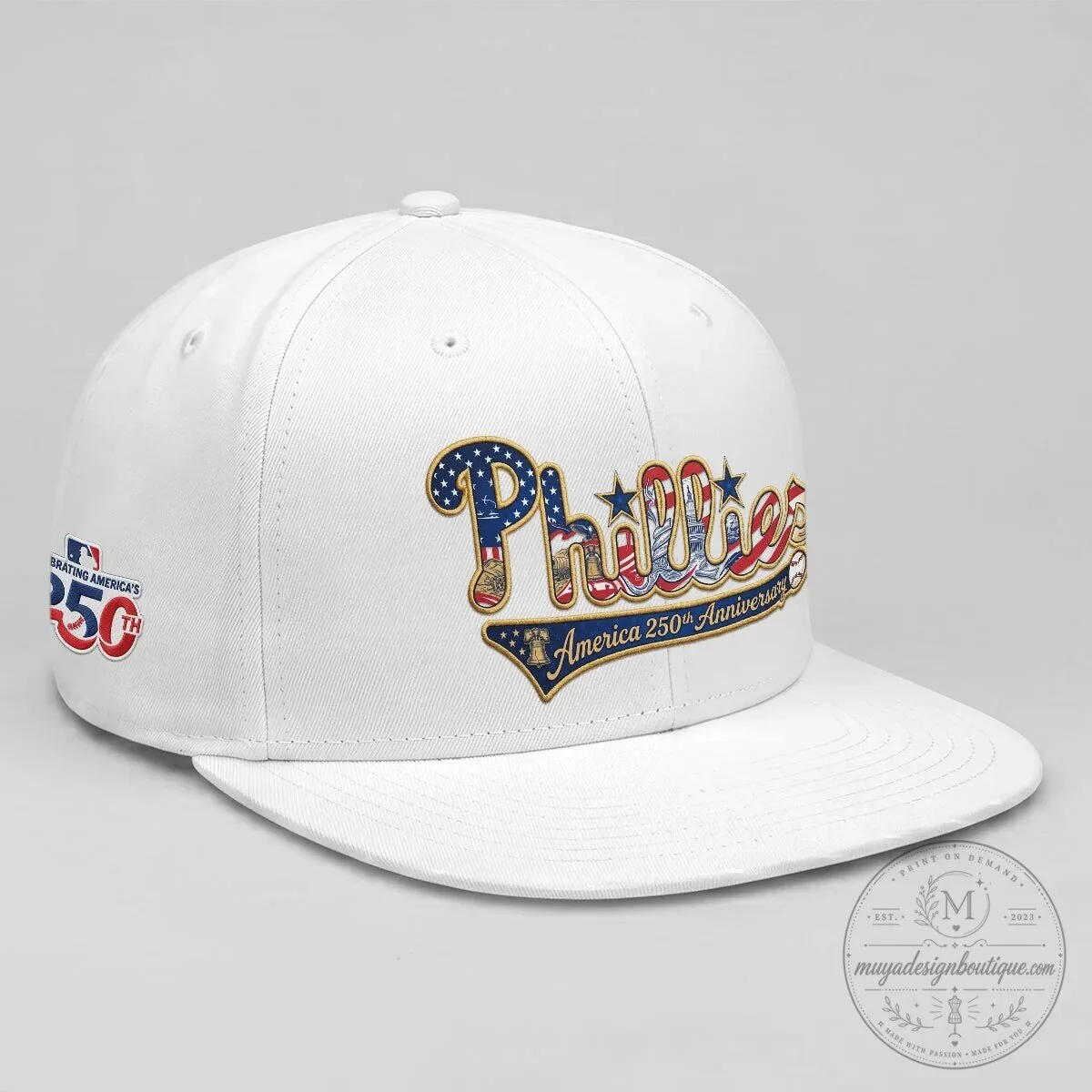 Philadelphia Phillies America 250th Anniversary Snapback Cap Hat 19 Philadelphia Phillies America 250th Anniversary Snapback Cap Hat