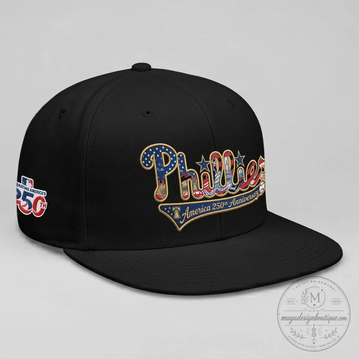 Philadelphia Phillies America 250th Anniversary Snapback Cap Hat 20 Philadelphia Phillies America 250th Anniversary Snapback Cap Hat