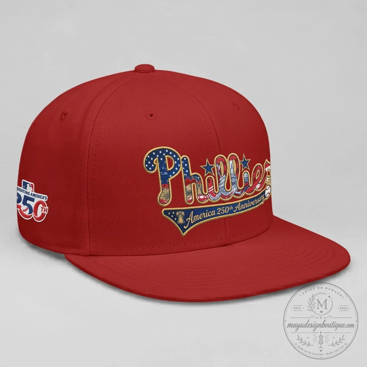 Philadelphia Phillies America 250th Anniversary Snapback Cap Hat 21 Philadelphia Phillies America 250th Anniversary Snapback Cap Hat