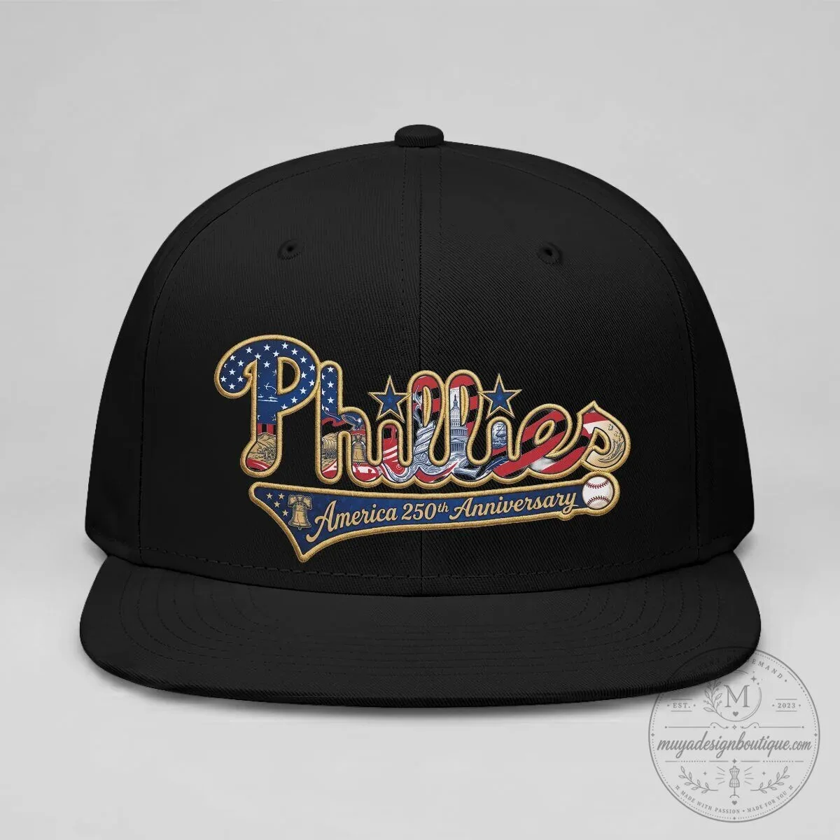 Philadelphia Phillies America 250th Anniversary Snapback Cap Hat 25 Philadelphia Phillies America 250th Anniversary Snapback Cap Hat