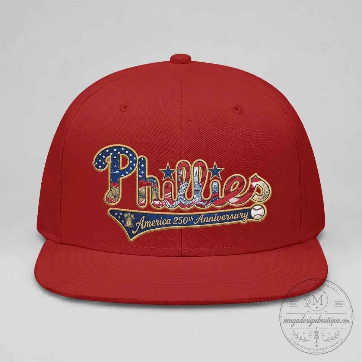 Philadelphia Phillies America 250th Anniversary Snapback Cap Hat 26 Philadelphia Phillies America 250th Anniversary Snapback Cap Hat