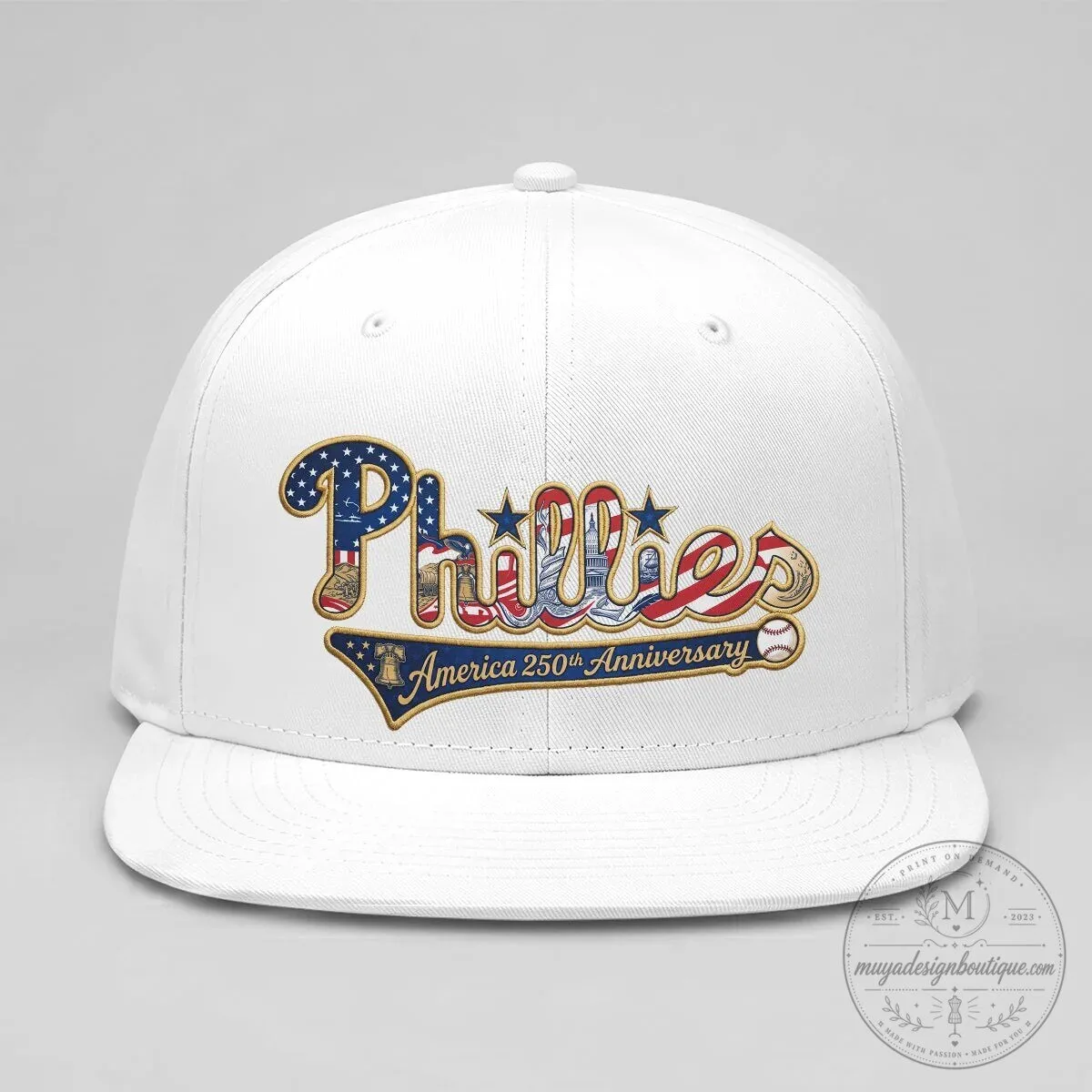 Philadelphia Phillies America 250th Anniversary Snapback Cap Hat 27 Philadelphia Phillies America 250th Anniversary Snapback Cap Hat