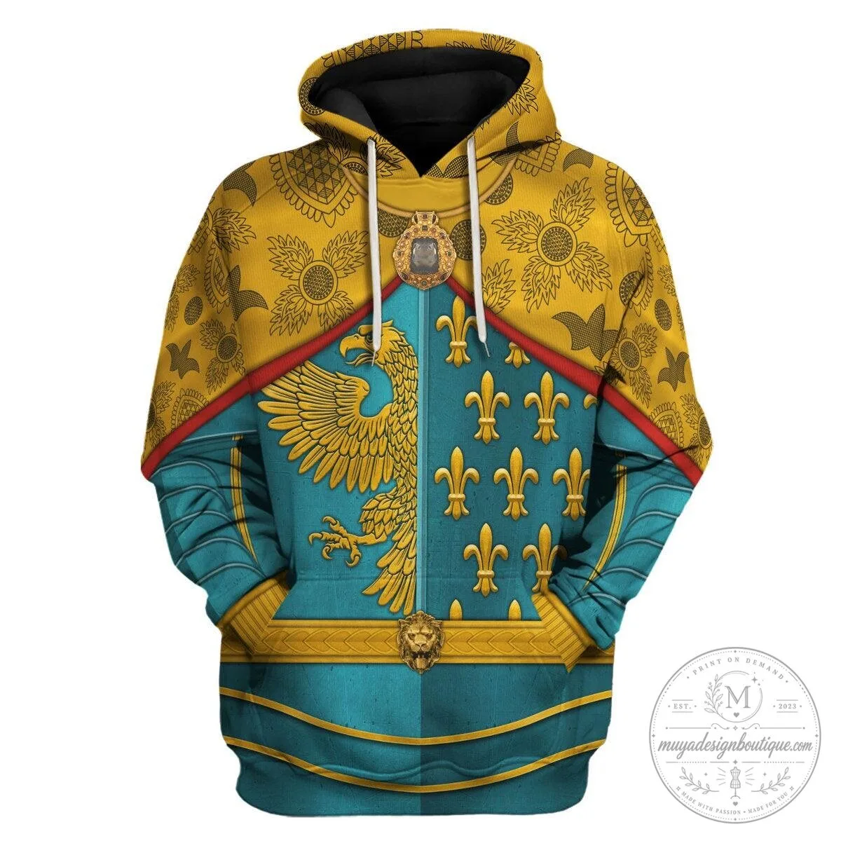 Charlemagne Holy Roman Emperor Medieval Armor Costume Hoodie and Pants Set 19 Charlemagne Holy Roman Emperor Medieval Armor Costume Hoodie and Pants Set