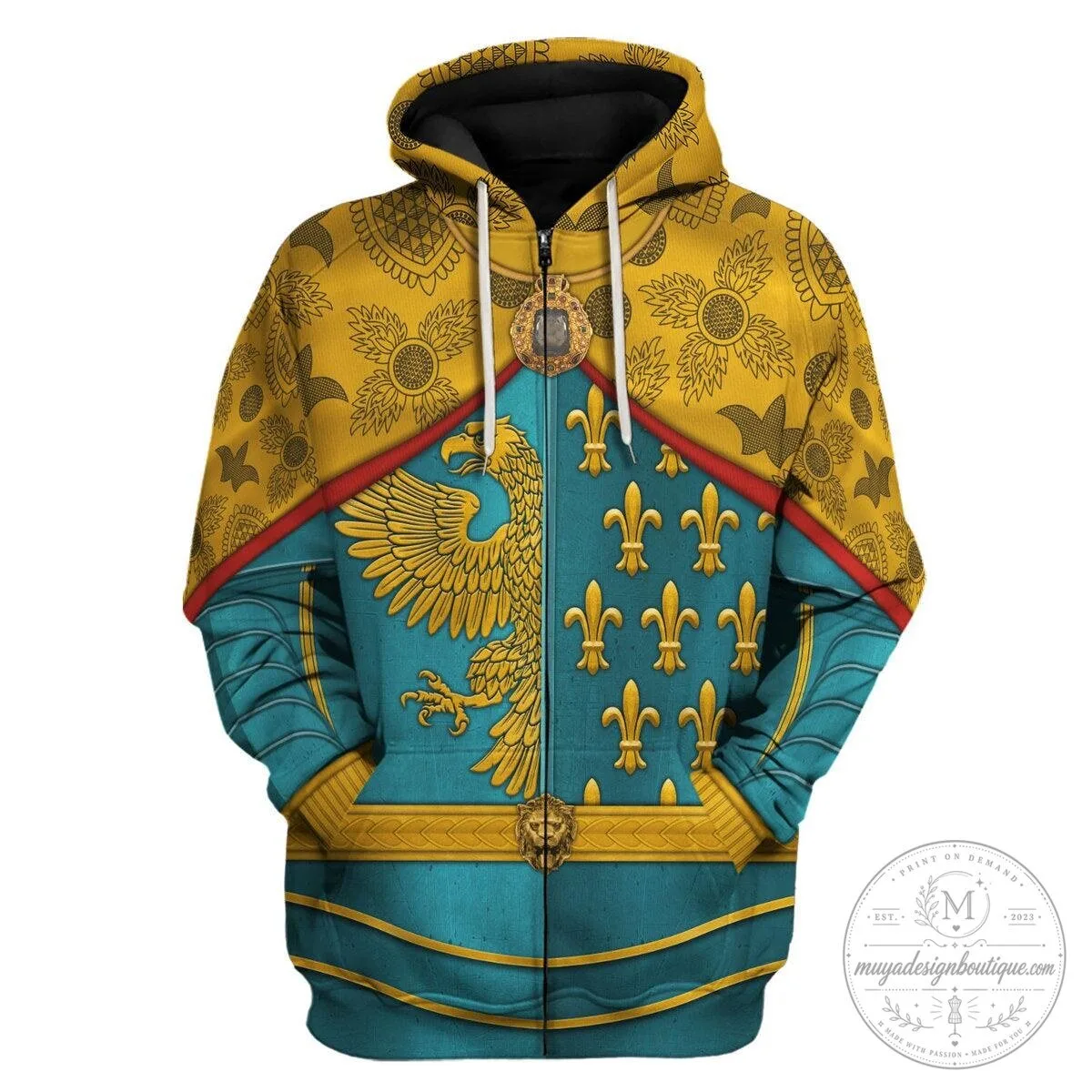Charlemagne Holy Roman Emperor Medieval Armor Costume Hoodie and Pants Set 22 Charlemagne Holy Roman Emperor Medieval Armor Costume Hoodie and Pants Set