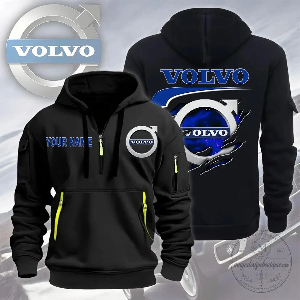 Custom Quarter Zip Hoodie for Volvo Lovers and Car Aficionados 5 Custom Quarter Zip Hoodie for Volvo Lovers and Car Aficionados
