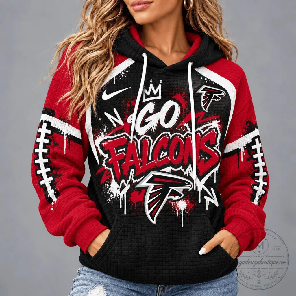 Atlanta Falcons Go Falcons Graffiti Style Football Game Day Hoodie Atlanta Falcons Go Falcons Graffiti Style Football Game Day Hoodie