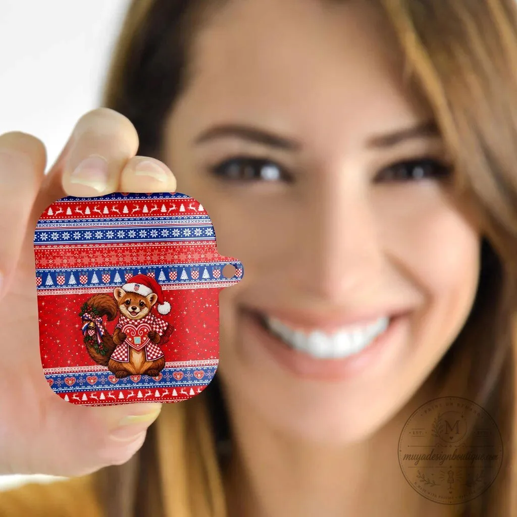 Croatian Christmas Kuna Squirrel Licitar Heart AirPods Case 9 Croatian Christmas Kuna Squirrel Licitar Heart AirPods Case