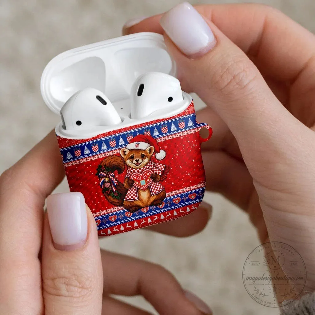 Croatian Christmas Kuna Squirrel Licitar Heart AirPods Case 10 Croatian Christmas Kuna Squirrel Licitar Heart AirPods Case