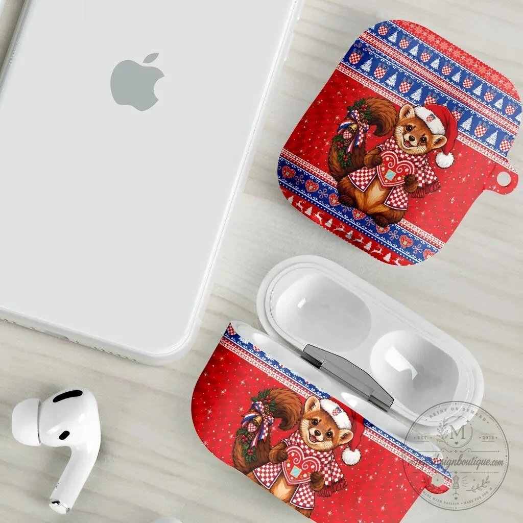 Croatian Christmas Kuna Squirrel Licitar Heart AirPods Case 12 Croatian Christmas Kuna Squirrel Licitar Heart AirPods Case