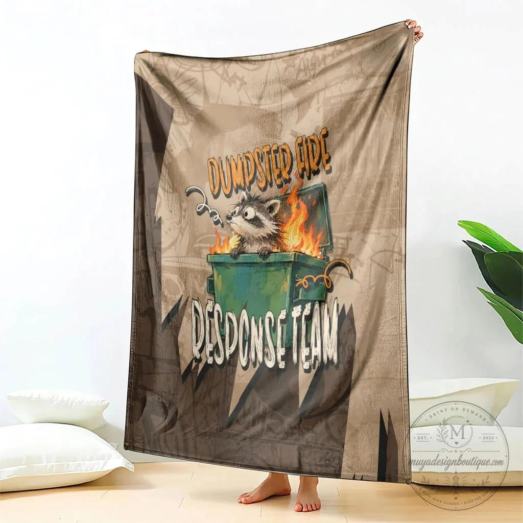 Dumpster Fire Response Team Raccoon Funny Vintage Collage Blanket 11 Dumpster Fire Response Team Raccoon Funny Vintage Collage Blanket