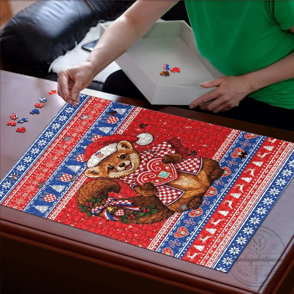 Croatian Kuna Licitar Heart Christmas Holiday Jigsaw Puzzle 7 Croatian Kuna Licitar Heart Christmas Holiday Jigsaw Puzzle