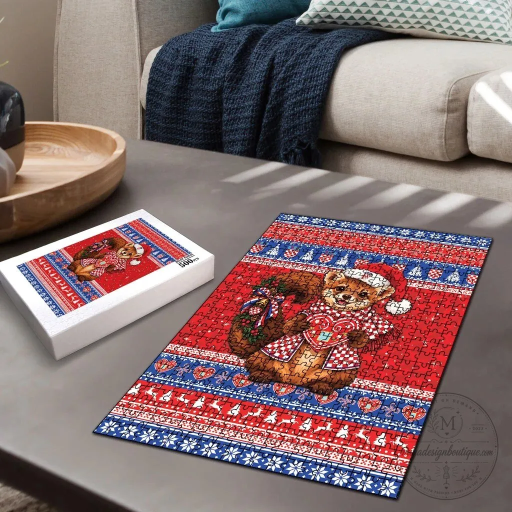 Croatian Kuna Licitar Heart Christmas Holiday Jigsaw Puzzle 8 Croatian Kuna Licitar Heart Christmas Holiday Jigsaw Puzzle