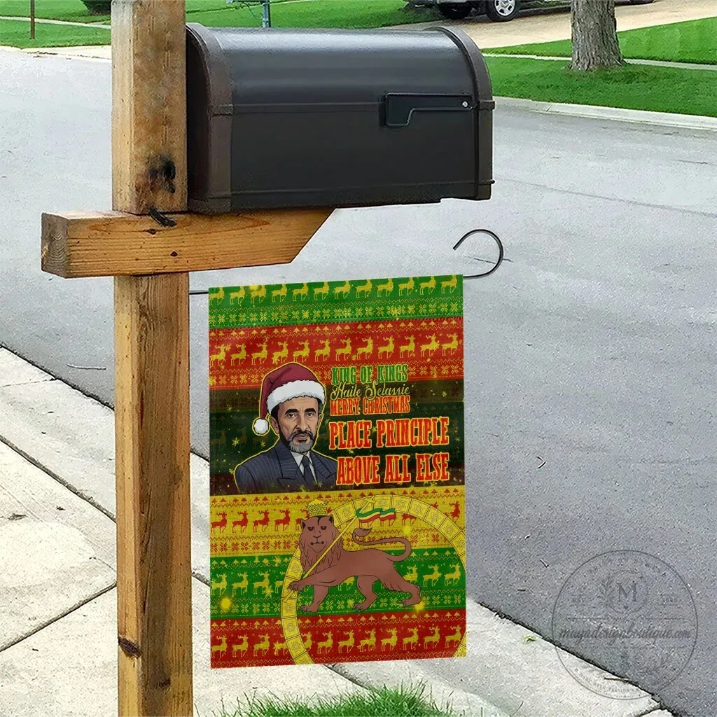 Ethiopia Haile Selassie Christmas King of Kings Lion of Judah Holiday Garden Flag 11 Ethiopia Haile Selassie Christmas King of Kings Lion of Judah Holiday Garden Flag