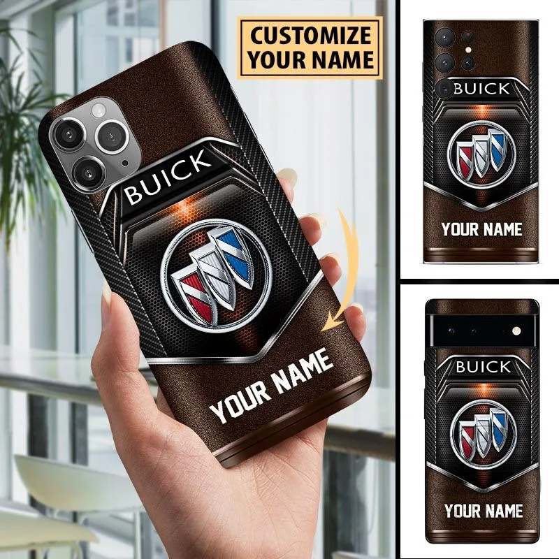 Buick Custom Name Blue Carbon Fiber Car Logo Phone Case 14 Buick Custom Name Blue Carbon Fiber Car Logo Phone Case