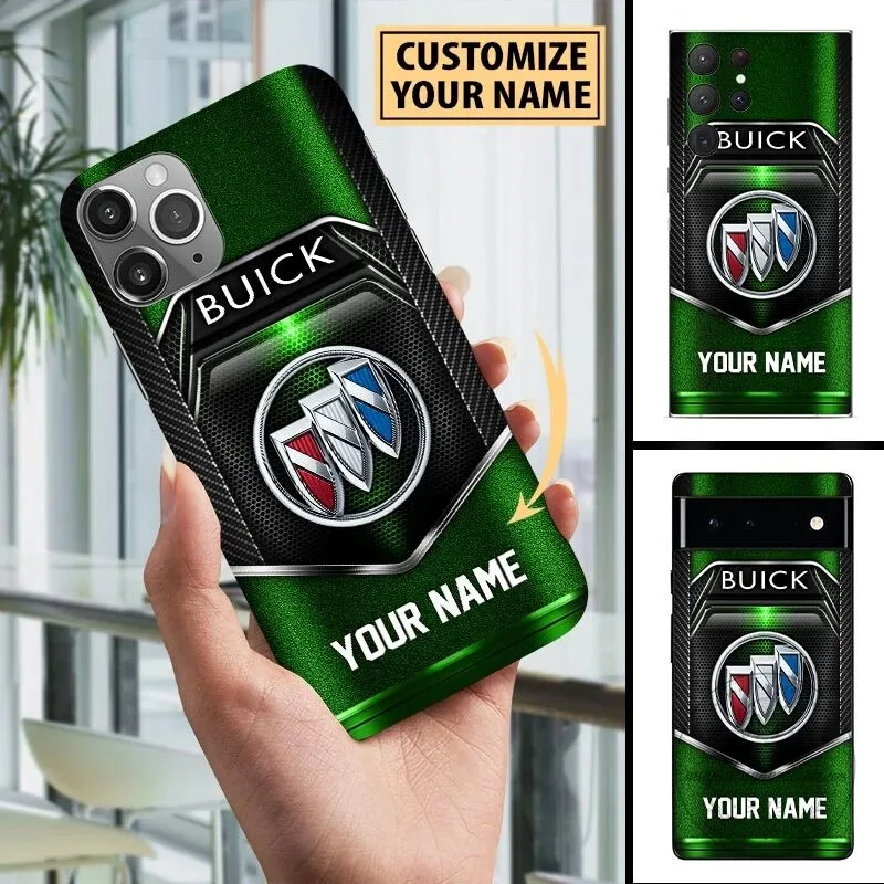 Buick Custom Name Blue Carbon Fiber Car Logo Phone Case 16 Buick Custom Name Blue Carbon Fiber Car Logo Phone Case