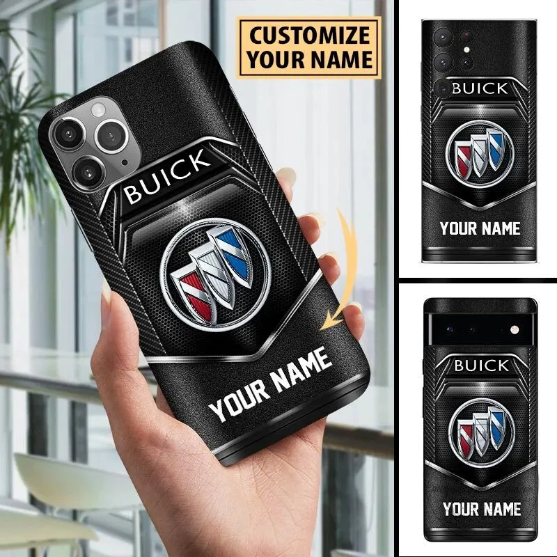 Buick Custom Name Blue Carbon Fiber Car Logo Phone Case 18 Buick Custom Name Blue Carbon Fiber Car Logo Phone Case