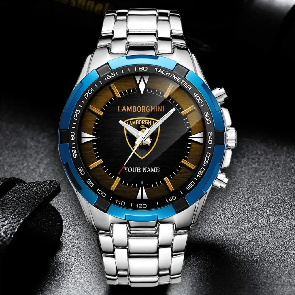Lamborghini Custom Name Elegant Fashion Design Watch for Men Lamborghini Custom Name Elegant Fashion Design Watch for Men