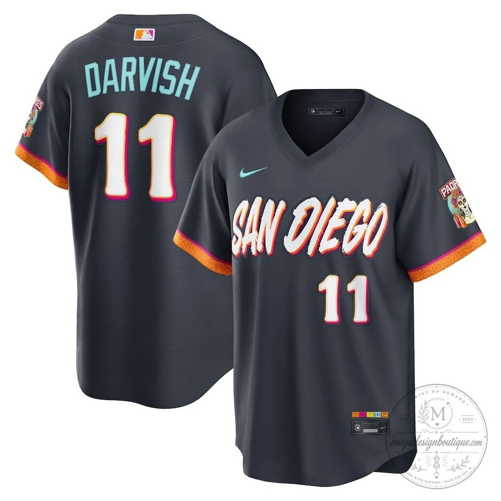 San Diego Padres Yu Darvish City Connect Baseball Jersey