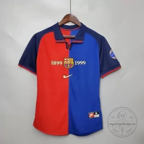 Barcelona 1999-2000 Home Retro Football Jersey