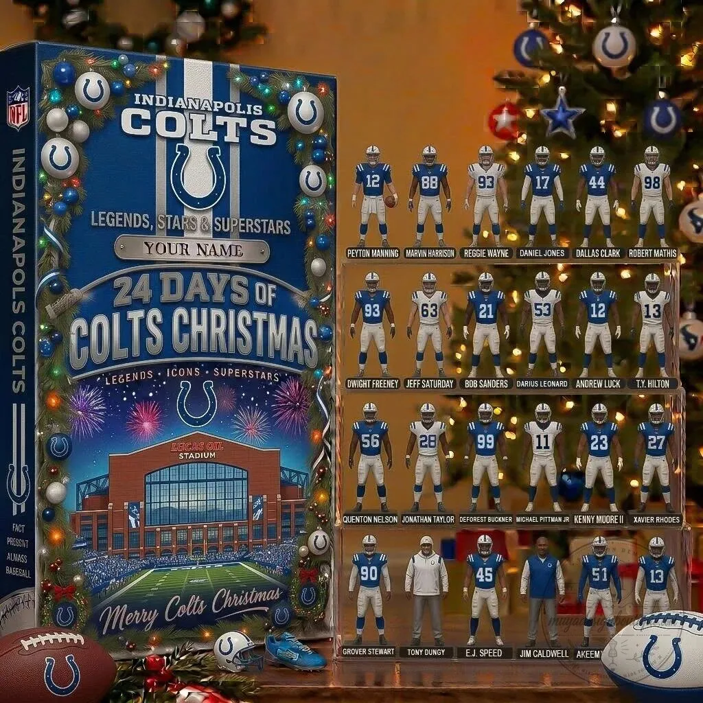Indianapolis Colts Legends Stars Superstars 24 Days of Christmas Advent Calendar