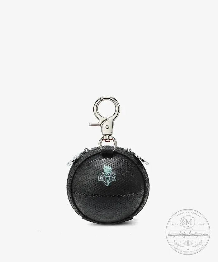 New York Liberty Basketball Mini Pouch Keychain with Logo