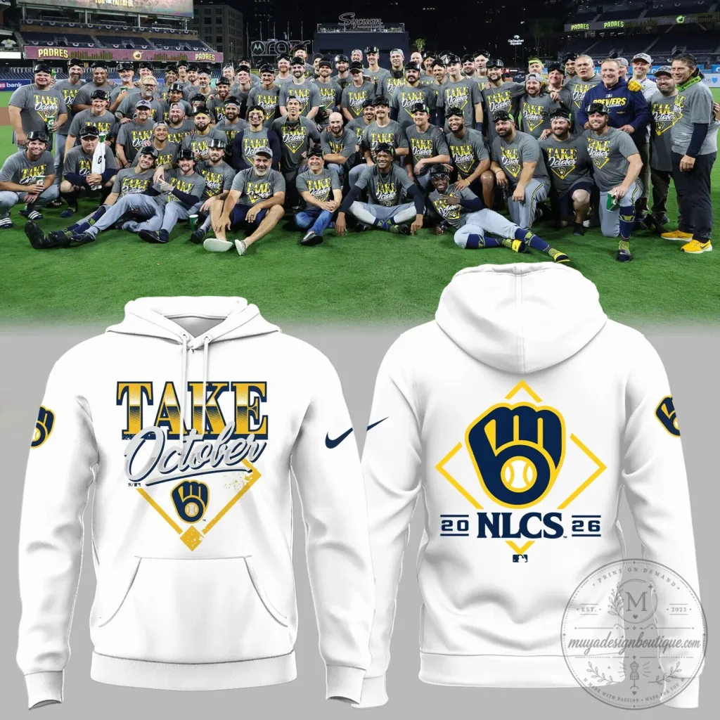 October Take Hoodie for Milwaukee Brewers 2026 National League Championship Series