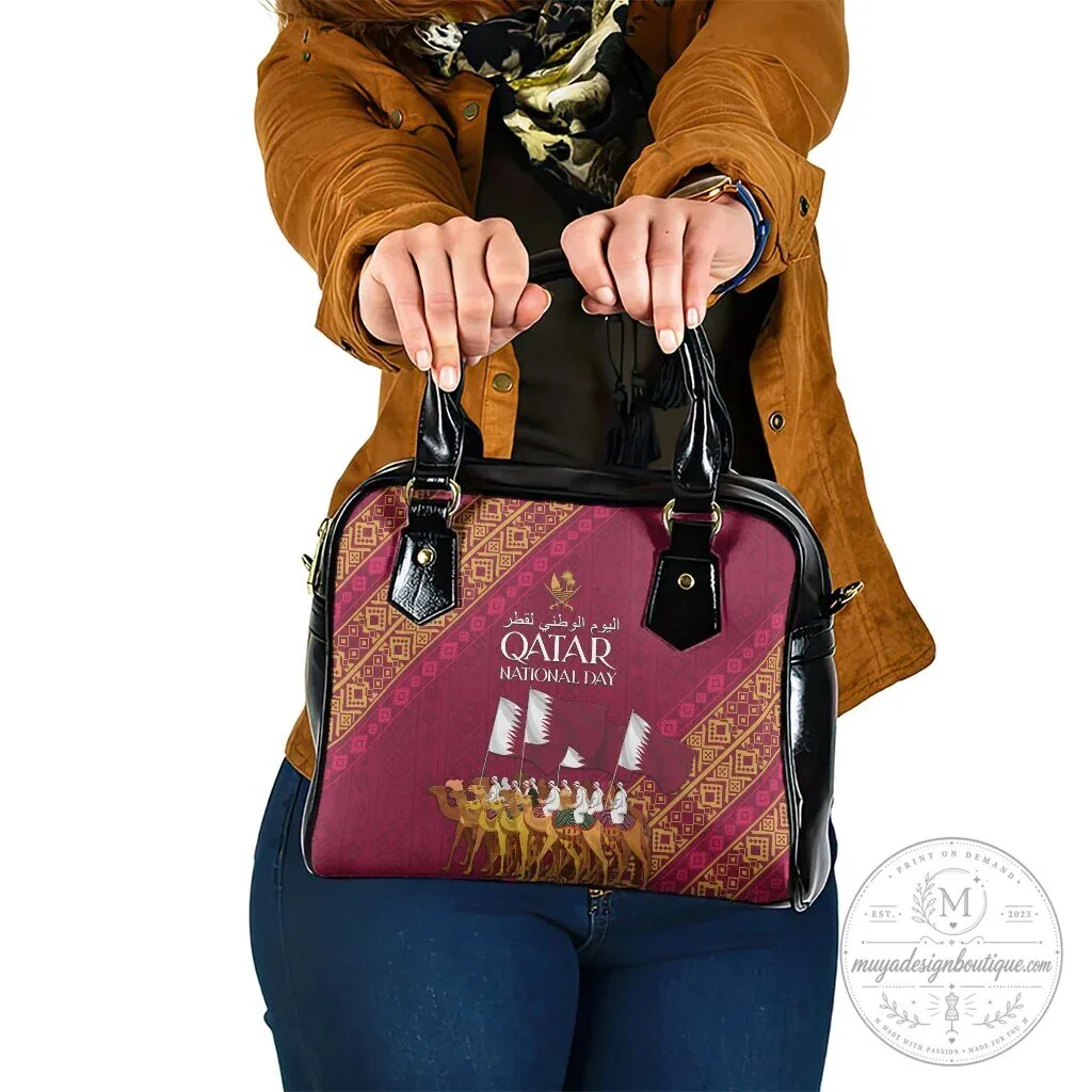 Qatar National Day Camel Parade Shoulder Handbag