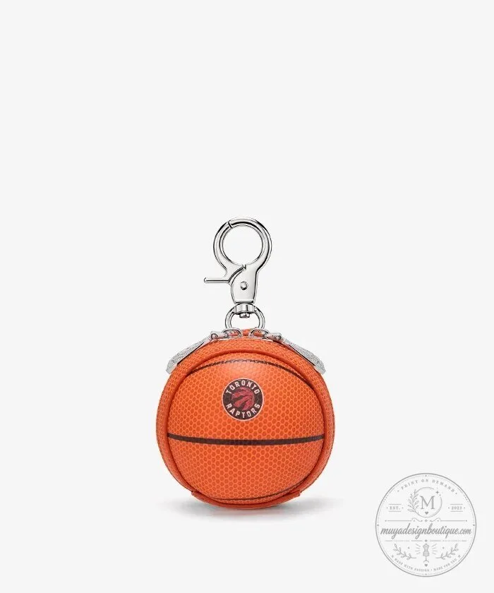 Toronto Raptors Basketball Mini Pouch Keychain with Zipper Closure 43 Toronto Raptors Basketball Mini Pouch Keychain with Zipper Closure