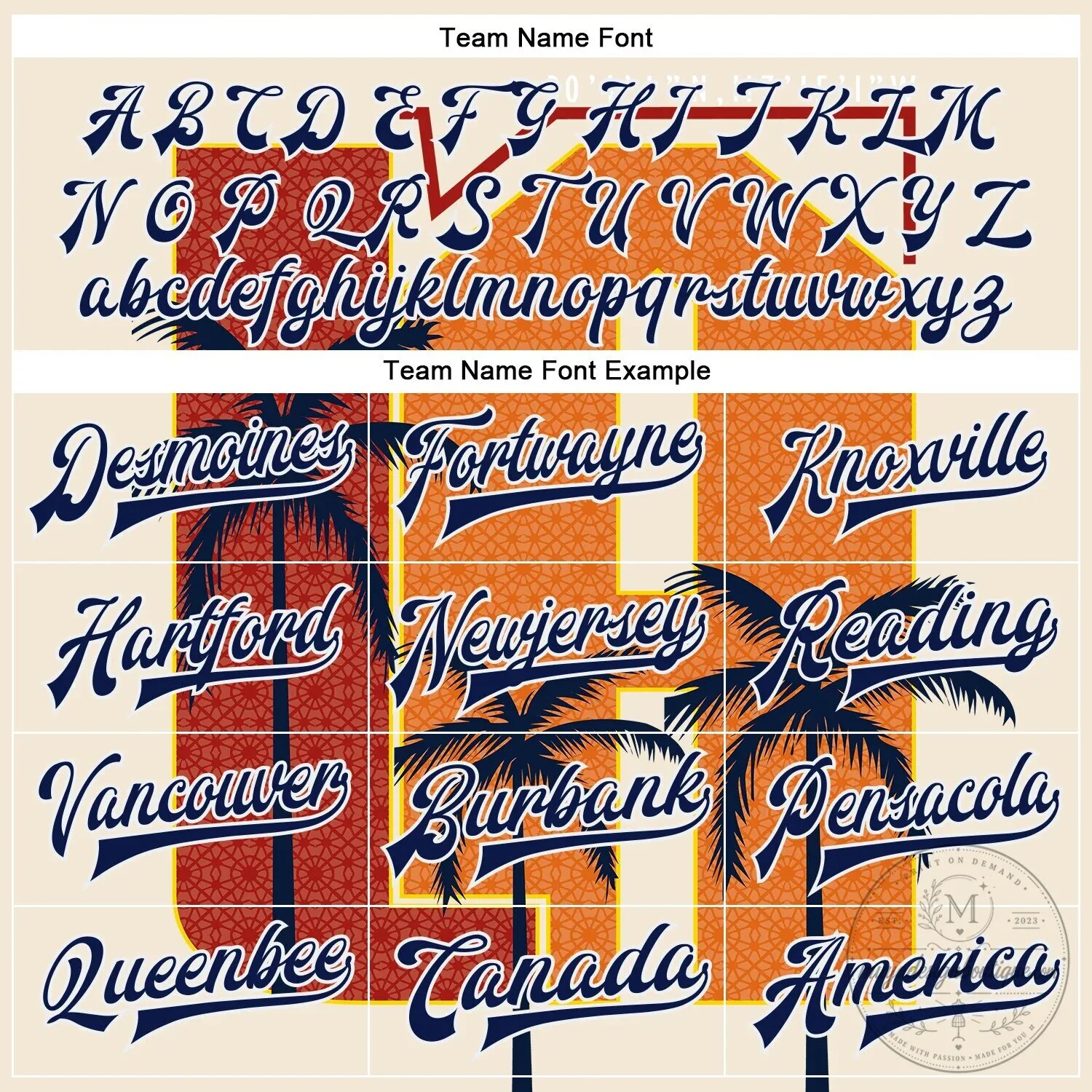 Custom Cream Navy White Los Angeles Tropical Palm Trees Varsity Jacket 14 Custom Cream Navy White Los Angeles Tropical Palm Trees Varsity Jacket