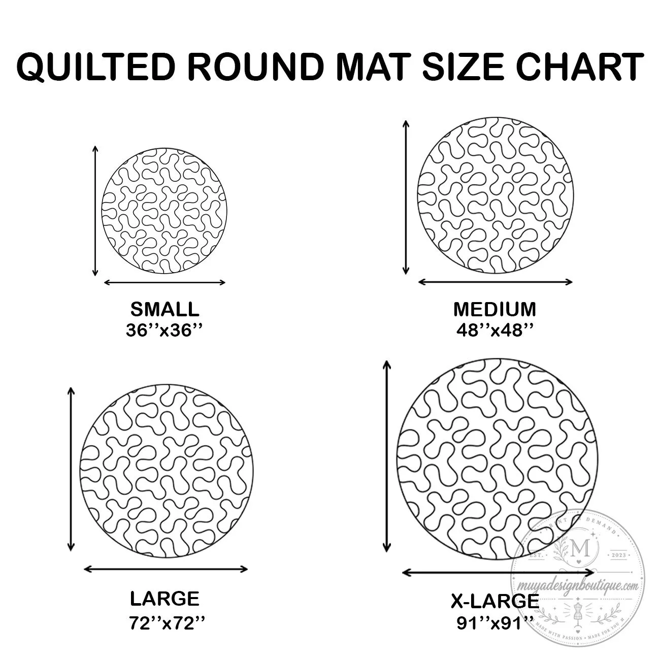 Christmas Village Santa Sleigh Reindeer Quilted Round Floor Mat 7 Christmas Village Santa Sleigh Reindeer Quilted Round Floor Mat