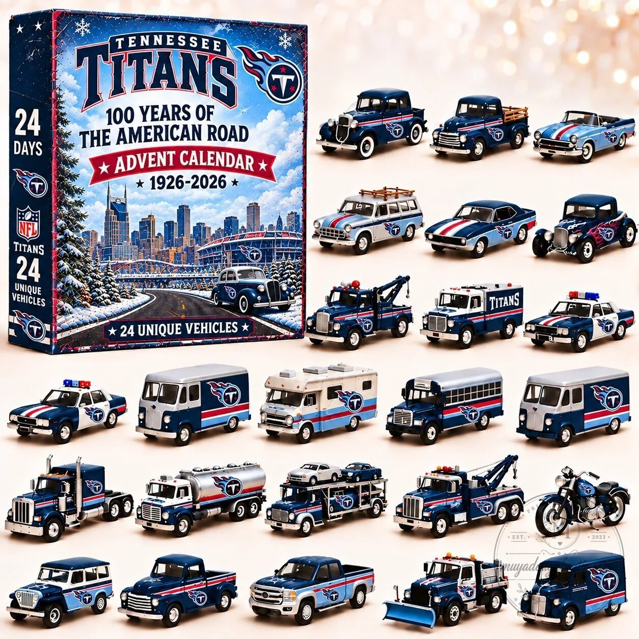 Tennessee Titans NFL 100 Years of The American Road Advent Calendar