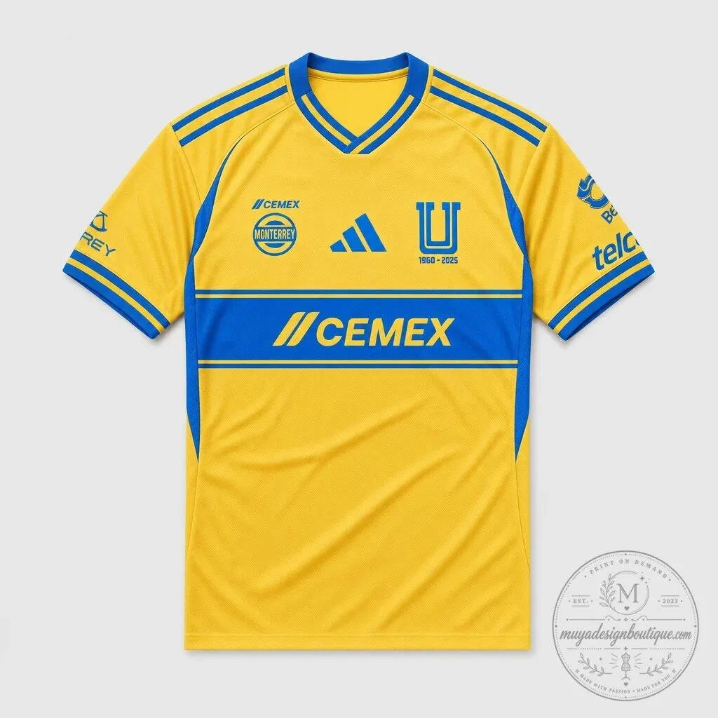 Tigres UANL 2025 Home Football Jersey
