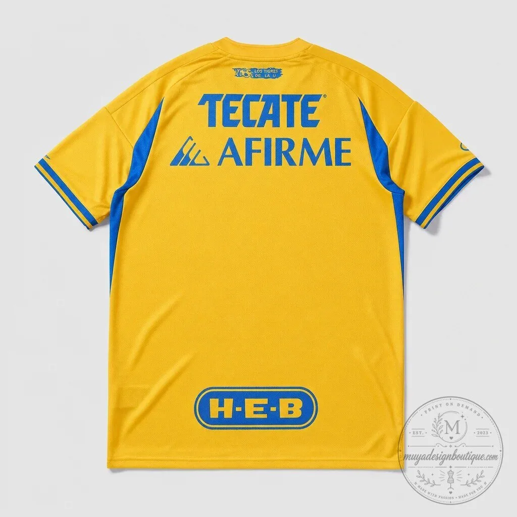 Tigres UANL 2025 Home Football Jersey 7 Tigres UANL 2025 Home Football Jersey
