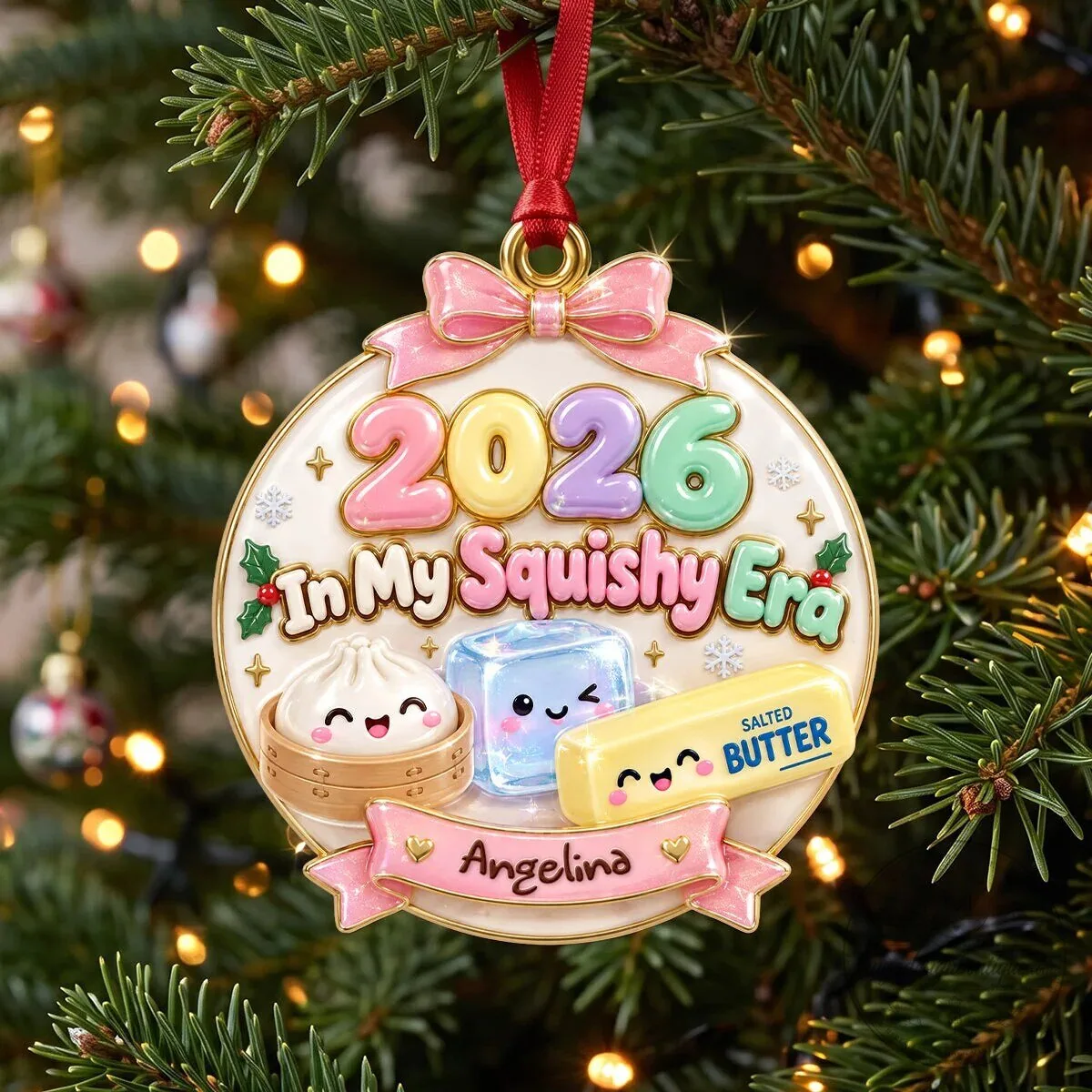 Personalized 2026 In My Squishy Era Christmas Ornament with Custom Name
