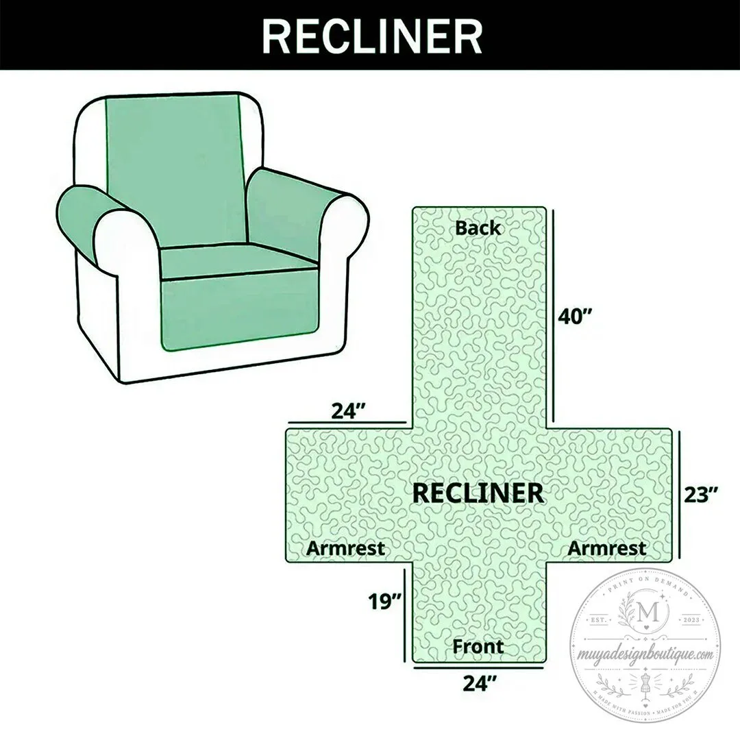 African Drum Stories Quilted Recliner Chair Cover 15 African Drum Stories Quilted Recliner Chair Cover